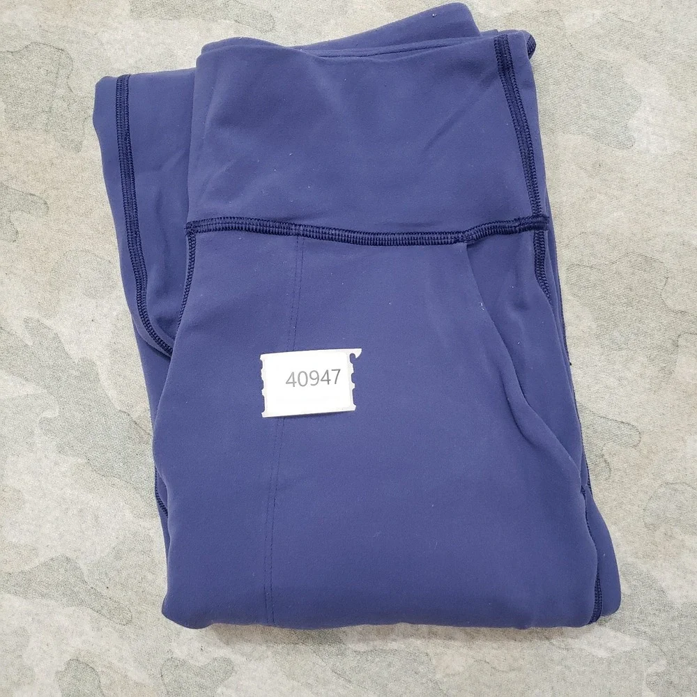 Lululemon Joggers Pants Womens 4 Blue‎ Pockets Pull On